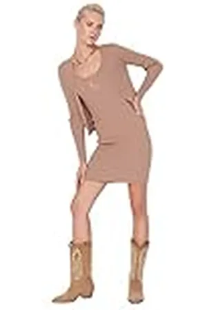 Trendyol Dames Regular Basic Regular Gebreide Jurk, , L