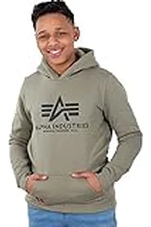 Alpha Industries Basic Hoody Kids/Teens Sweat met capuchon voor kinderen en tieners