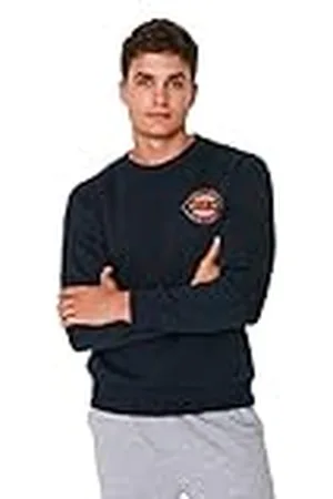 Trendyol Heren ronde hals met slogan regular sweatshirt, , M