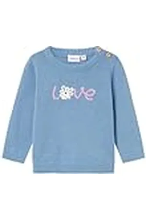 NAME IT Babymeisje Nbflosette Ls Knit gebreide trui, , 62 cm