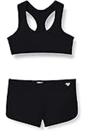 Haute Pression Tweedelig badpak voor meisjes, effen, 907, C01, T10A, , 10-14 ans