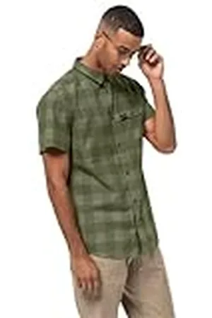Jack Wolfskin Highlands Shirt voor heren, Greenwood controllers, L, , L