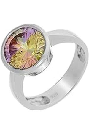 ORPHELIA Rainbow Collection Damesring, 925 sterling zilver, veelkleurige zirkonia, kubische zirkonia.