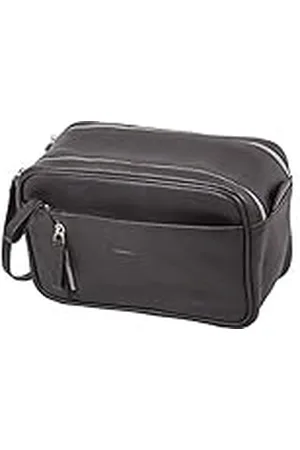 Alassio 47036 - toilettas Salina, toilettas van echt leer, reistas voor heren en dames met rits hoofdvak, waszak in , make-uptas ca. 16 x 24,5 x 12 cm, , ca. 16 x 24,5 x 12 cm, toilettas