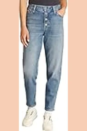 Calvin Klein CK JEANS Dames MOM JEAN J20J225148, Denim (Denim Light), 24W/34L, , 24W / 34L
