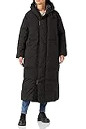 G-Star Dames G-Whistler Padded Extra Lange Parka Jassen, zwart (dk black D22167-D199-6484), XS