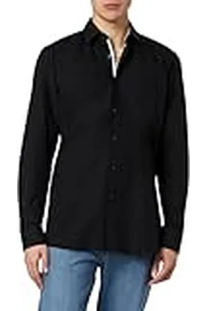 HUGO BOSS Heren Ekoy Shirt, Black1, 40