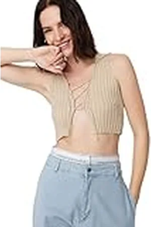 Trendyol Geweven bustier-beha met normale pasvorm voor dames, , 32