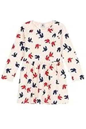 Petit Bateau Jurk met lange mouwen voor meisjes, , 3 jaar