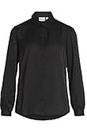 VILA VIELLETTE SATIN L/S SHIRT/SU - NOOS dames Bloes, ,36