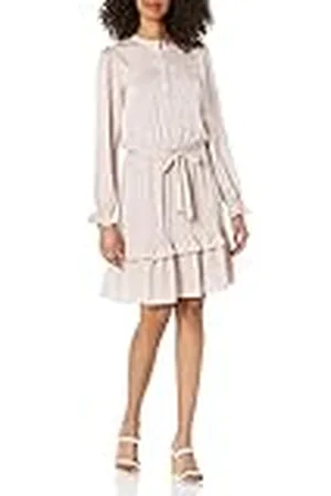 Tommy Hilfiger Fit en Flare jurk voor dames met lange mouwen, , 40
