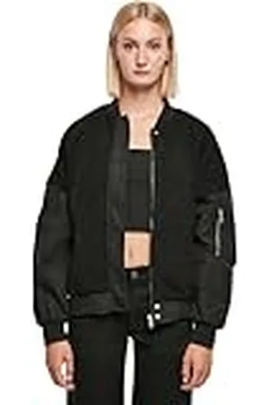Urban classics Oversized Sherpa gemengd bomberjack voor dames, , XS