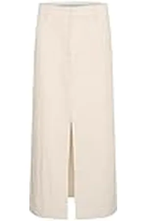 Kaffe Dames Maxi Skirt Midrise Waist A-Line Fit High Slit Achterzakken met ritssluiting voor dames, , 40
