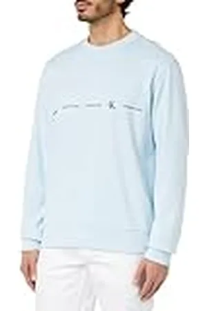 Calvin Klein Jeans Heren Logo Repeat Crew Neck Sweatshirts, , XXS