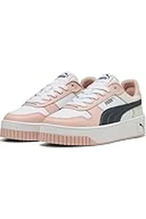 PUMA Carina Street dames Sneaker Low top, Witte Sterke Grijze Rozenkwarts, 38 EU