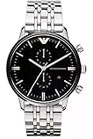 Emporio Armani Heren chronograaf roestvrij staal horloge