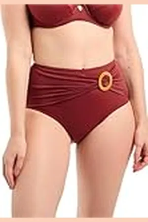 Sans Complexe Elevated Basics damesbadpak, hoge taille, pomegranaat, maat 38/40, , 36/38 NL
