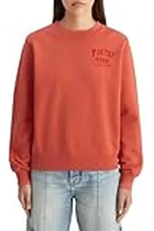 Scotch&Soda Dames Regular Fit met artwork voor- en achterkant sweatshirt, , M