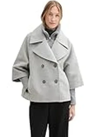 TOM TAILOR Dames 1043723 jas, 21373-Medium Silver Grey Melange, 3XL, , 3XL