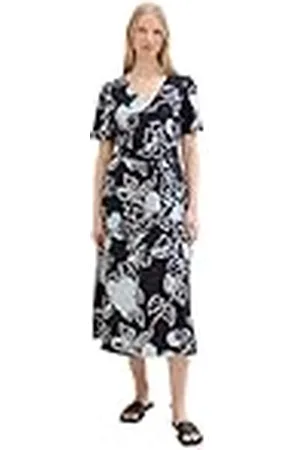 TOM TAILOR Wikkeljurk met patroon, , 40