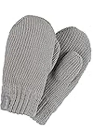 Sterntaler Baby Unisex kinderwanten gebreide handschoen gemêleerd - babywanten winter, babyhandschoenen - gevoerd met fleece - lichtgrijs, 2, , 2