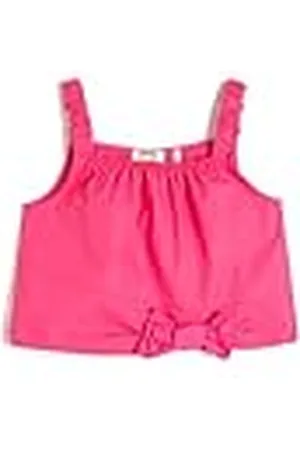 Koton Meisjes Crop Strappy Strippy Strik Detail Cotton Blouse, , 5-6 Jaar