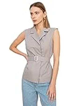 Trendyol Gebogen damesblouse, , 36