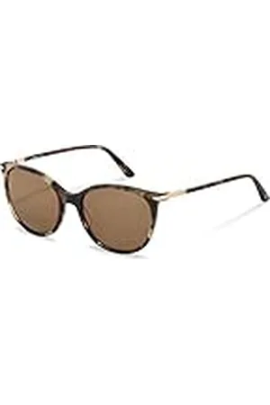 Rodenstock Zonnebril La Classica Sun R3322 (dames), lichtgewicht Panto zonnebril met Sun Contrast glazen, ronde zonnebril gemaakt van hoogwaardig acetaat
