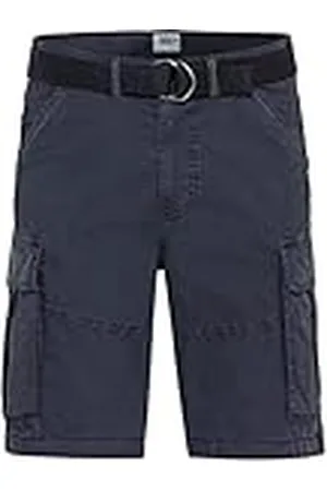 Camel Active Heren cargoshorts bermuda met riem, donkerblauw, 30