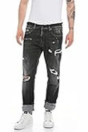 Replay Jeans voor heren, Donkergrijs 096, 32W / 34L