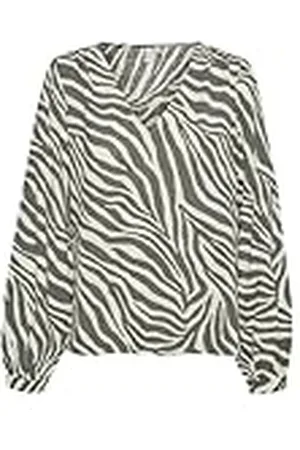 VERO MODA Dames Vmteagan L/S V-Neck Top WVN Btq Ga Blouse met lange mouwen, , XS