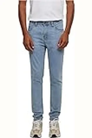Urban classics Herenbroek Heavy Ounce Slim Fit Jeans 34, Nieuw Lichtblauw Washed, 34