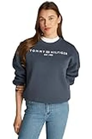 Tommy Hilfiger Dames MDRN REG CORP LOGO C-NK SWTSHRT WW0WW39791 Pullover Sweatshirt, Grijs, XXL, , XXL