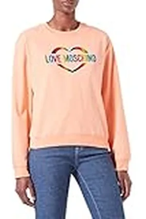 Moschino Dames Love Heart Multicolor Foil Print Sweatshirt, , 40