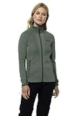 Jack Wolfskin Bladsteig jas, piqué-groen, S dames, , S