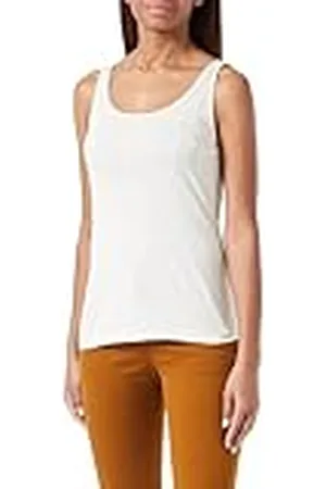 Taifun Dames 371333-16200 Top, Light Creme, 44, , 44