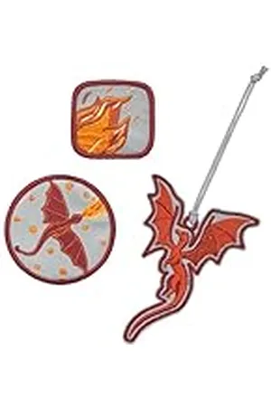 LÄSSIG LÄSSIG Set van 3 hangers en patches, met drukknop, school-patches, , Eén maat, tashanger
