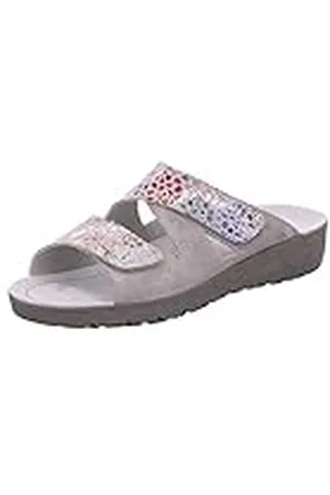 Rohde Roma dames, vrouwen, slippers, slippers, sandalen, zomerschoenen, vrijetijdsschoenen, grijs, 38 EU