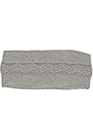 Sterntaler Babyhoofdband voor meisjes, GOTS gebreid vlechtpatroon, winterhoofdband, gevoerd met jersey (bio), lichtgrijs, 49, , 49 cm