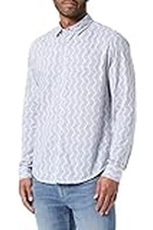 Garcia Heren shirt met lange mouwen, , XXL