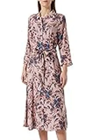 Noa Noa Vrouwen LivaNN Jurk, Print Rose/Blauw/Oranje, 40
