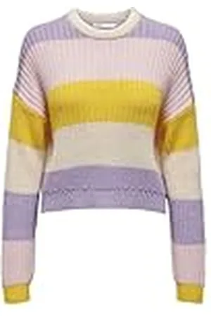 ONLY Dames Onlnikka Ls Stripe O-Neck Cc KNT Trui, , L