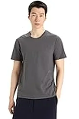 Icebreaker Heren Natural Blend Central Classic Slim Fit T-Shirt - Voor dagelijks gebruik, sport & training - , M