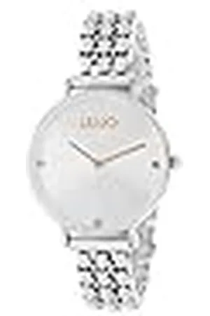 Liu Jo LiuJo TLJ1385 analoog quartz horloge voor dames met roestvrijstalen armband, zilver wit-roze goud, armband, zilver wit-roze goud, armband, , armband