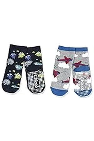 chicco Set antislipsokken, Sokken Uniseks - kinderen en tieners, , 6-9 maanden (pakket van 2)