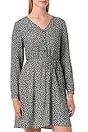 VILA Dames Vifini V-hals L/S Short Su-Noos Jurk, , 34