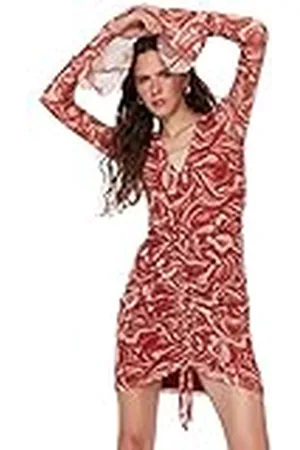 Trendyol Vrouwen Midi Standaard Geweven Jurk, , M