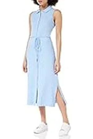 Tommy Hilfiger Dames SLM Collr Dtail Midi Polo DRS Ns Fit & Flare Jurken, , XS