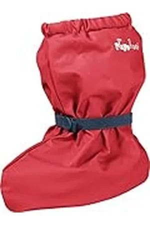 Playshoes Uniseks regensokken voor kinderen met fleece voering, rood, Small
