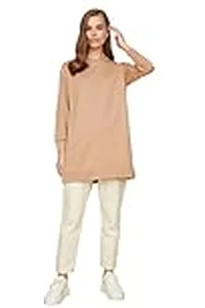 Trendyol Dames Bike Collar Basic gebreid sweatshirt, extra large
